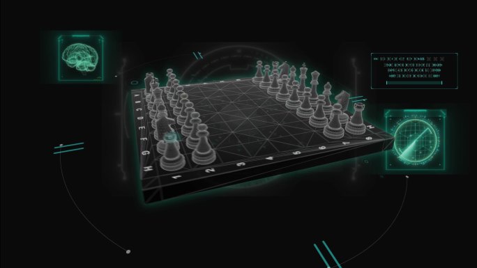 HUD科技界面国际象棋展示素材