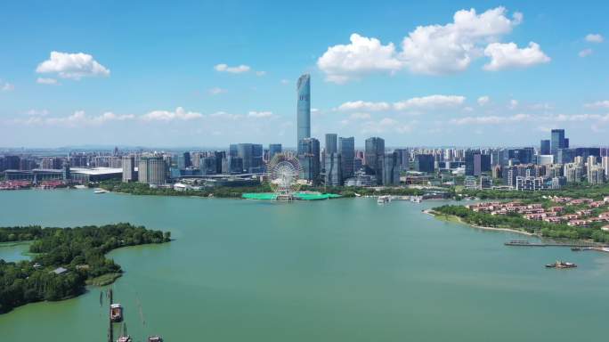 苏州工业园区 日景 夜景 4k素材