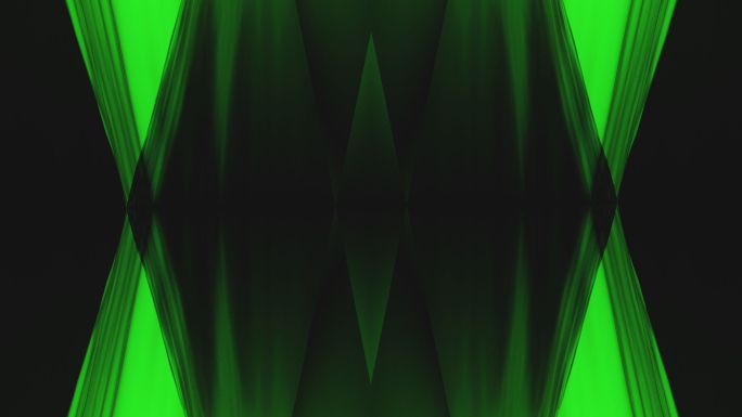 【4K时尚背景】黑绿影纱艺术抽象创意空间