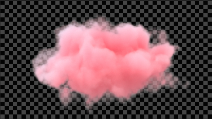 【原创通道素材】可爱粉色云朵2