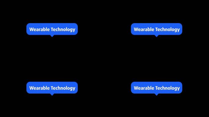 可穿戴技术标题文字出字动画MG