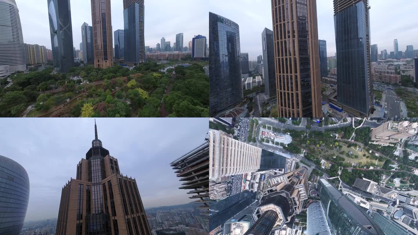 广晟国际大厦穿越机跳楼俯冲