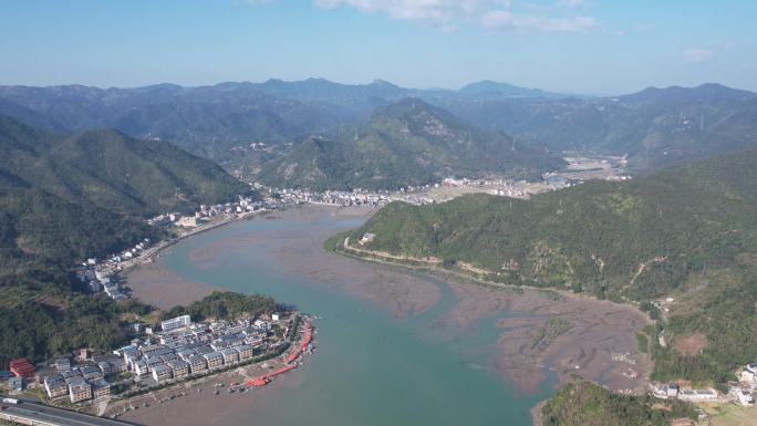 福建宁德福安溪尾镇下邳村航拍