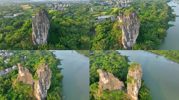 广东阳春马兰村稻田喀斯特地貌