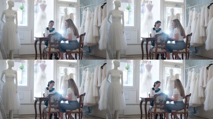 新娘选择婚纱婚纱礼服视频实拍