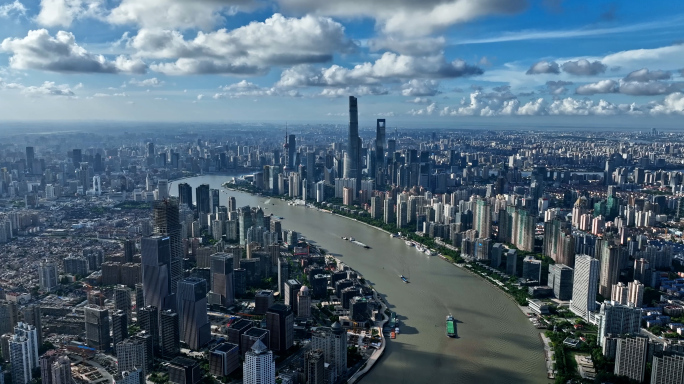 上海航拍城市地标