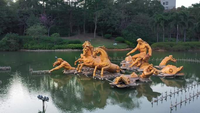 景观雕像 一群马 美景 马  名人雕像