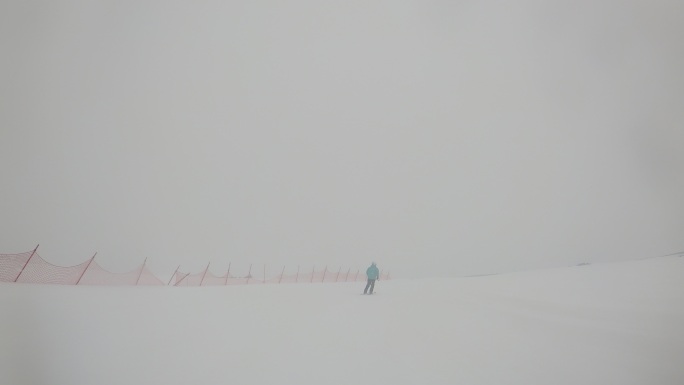 高山航拍运动员爱好者酷单双板滑雪极限运动