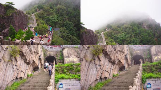 安徽九华山天台寺多段素材合集