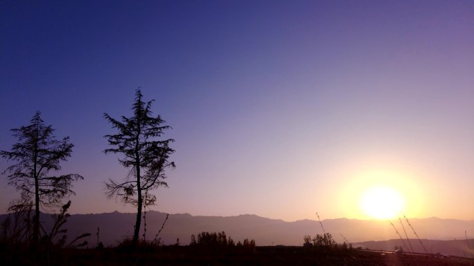 延时夕阳落日