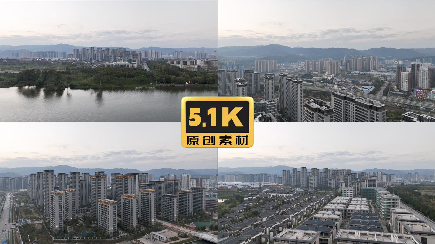 5K-滇池风光，昆明融创文旅城航拍