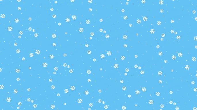 抽象蓝色背景搭配白色小雪花，打造冬季设计