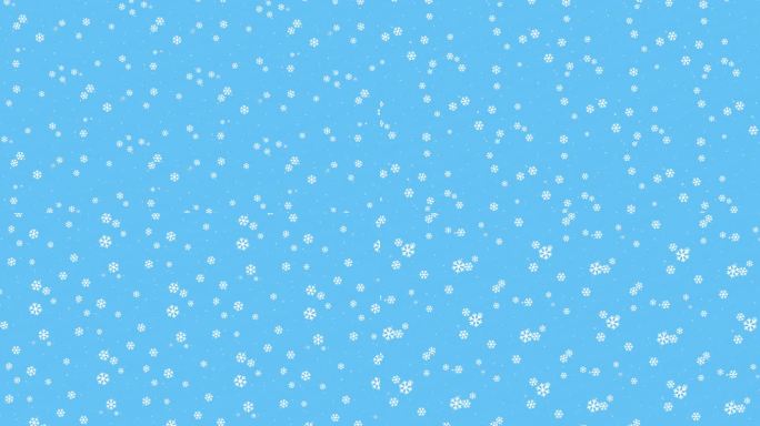 抽象蓝色背景搭配白色小雪花，打造冬季设计