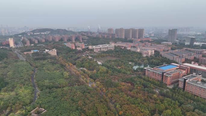 航拍 山东建筑大学 校园