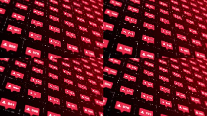 4K摩登式图标，动画数字计数可循环