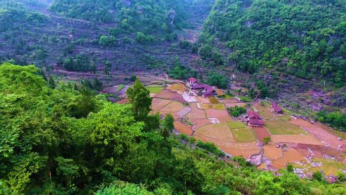 乡村生活 自然风光 蓝天白云 青山绿水