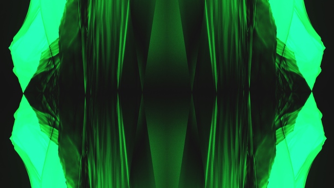 【4K时尚背景】黑绿光晕艺术抽象创意空间