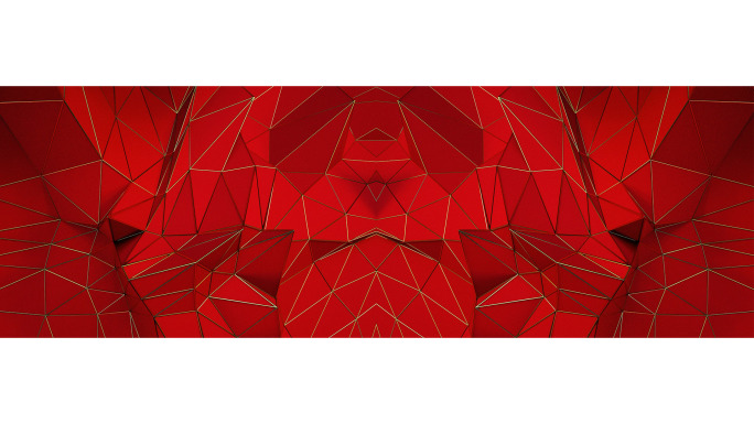 【宽屏时尚背景】红色传统新年春节设计折角