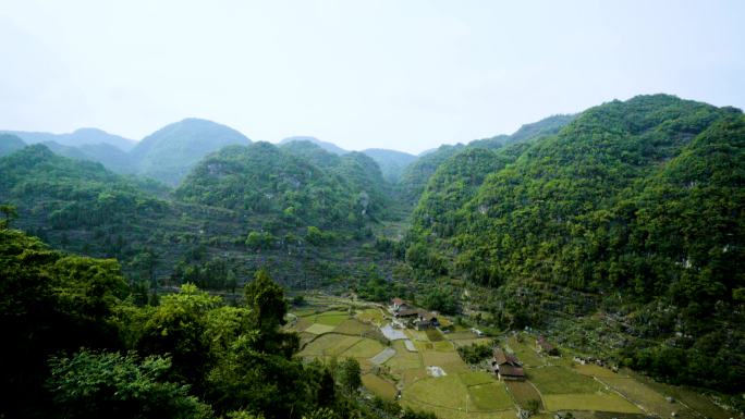 乡村生活 自然风光 蓝天白云 青山绿水