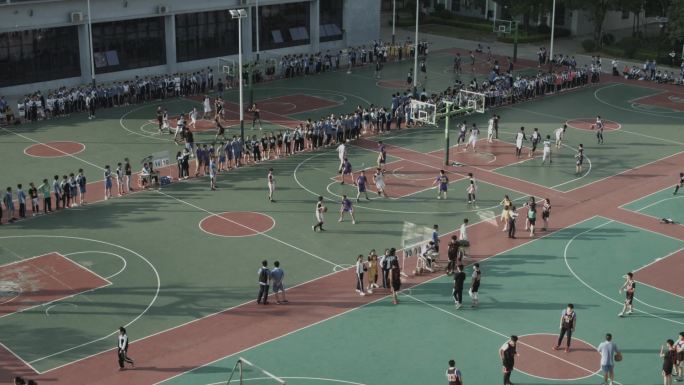 打篮球社团四点半校园青春激情教育