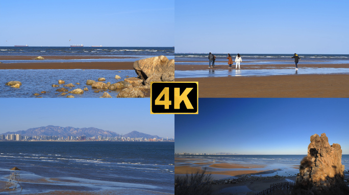 秦皇岛鸽子窝公园看海4K