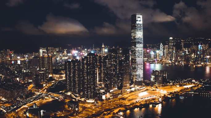 香港维多利亚港夜景