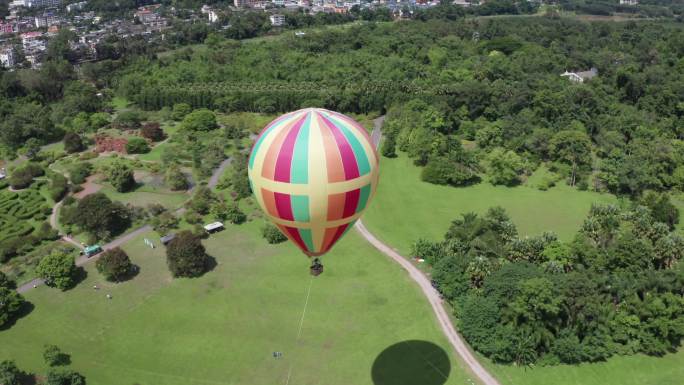 中科院森林公园热气球航拍