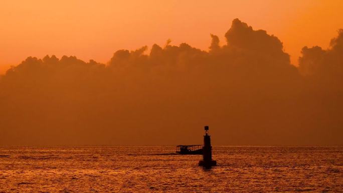 海上夕阳美景