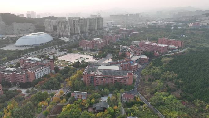 航拍 山东建筑大学 校园