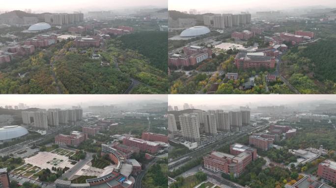 航拍 山东建筑大学 校园