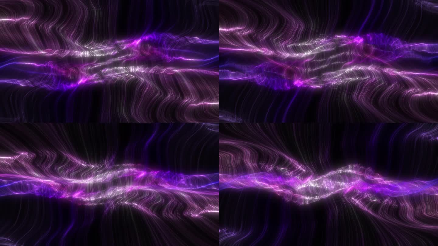 彩色抽象光丝动态粒子背景3