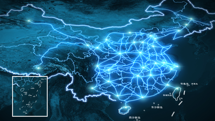 八纵八横交通路网地图