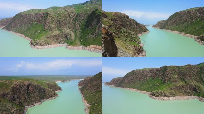 新疆玉湖风光航拍