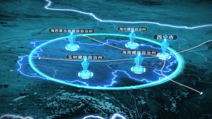 青海西宁科技地图辐射全国