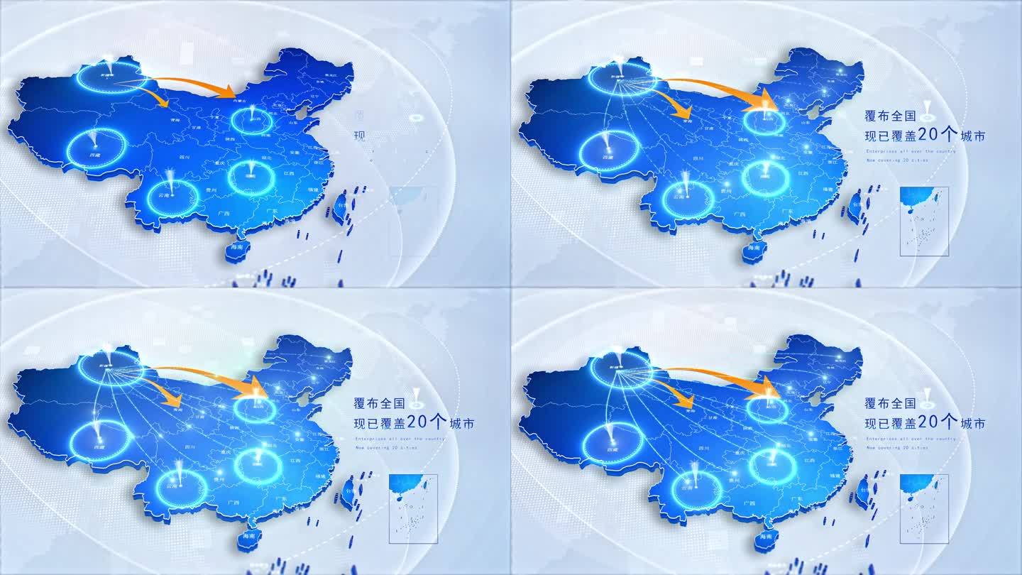 [原创]4K中国地图新疆发射覆盖全国