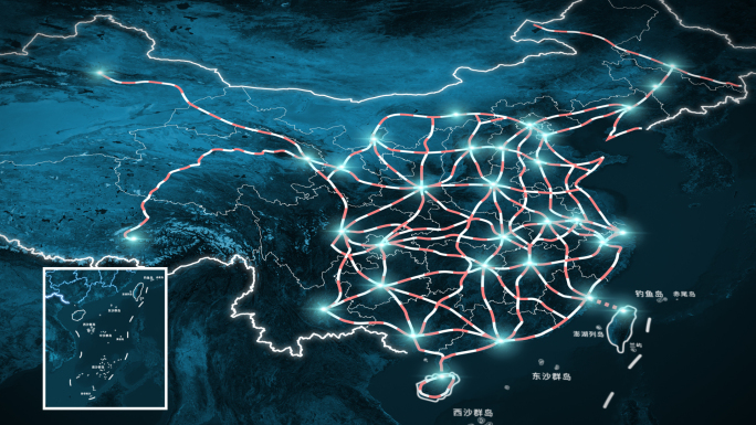 八纵八横交通路网地图