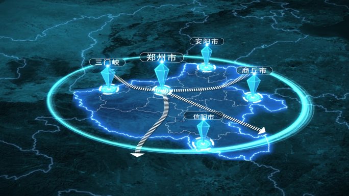 河南郑州科技地图辐射全国