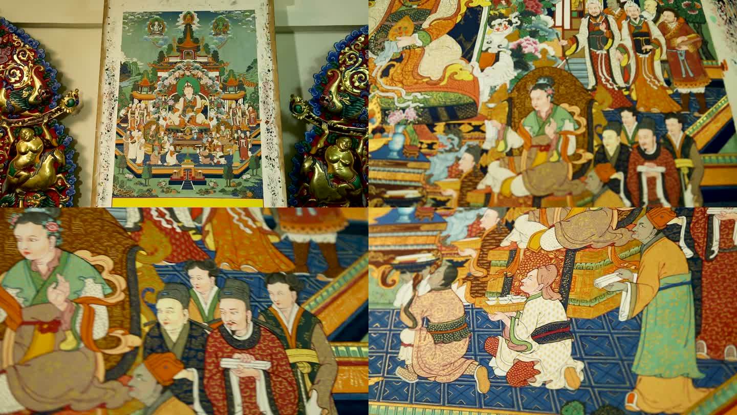 唐卡 藏传佛教 传统文化 艺术品 佛像