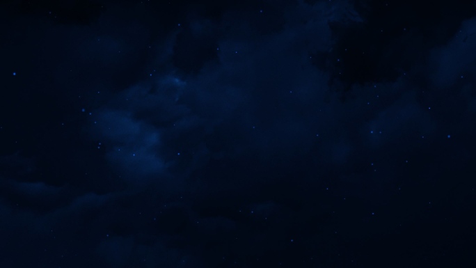 【HD天空】蓝色乌云唯美夜空星夜深夜云景