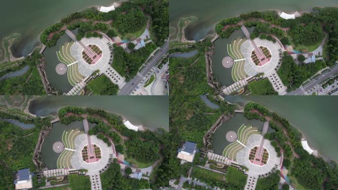 福建宁德南岸公园航拍