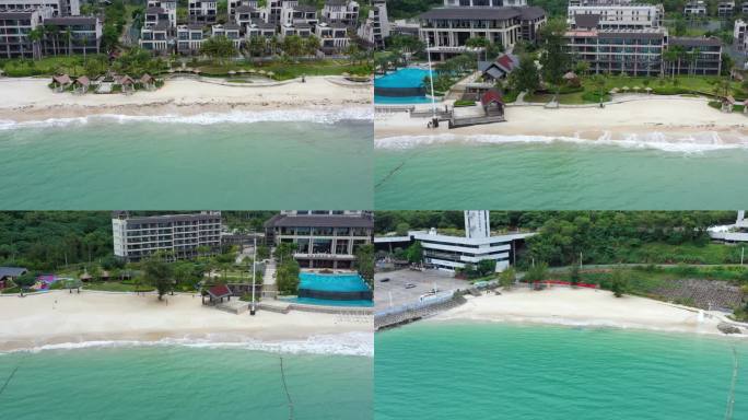 海浪、沙滩、桔钓沙莱华度假酒店