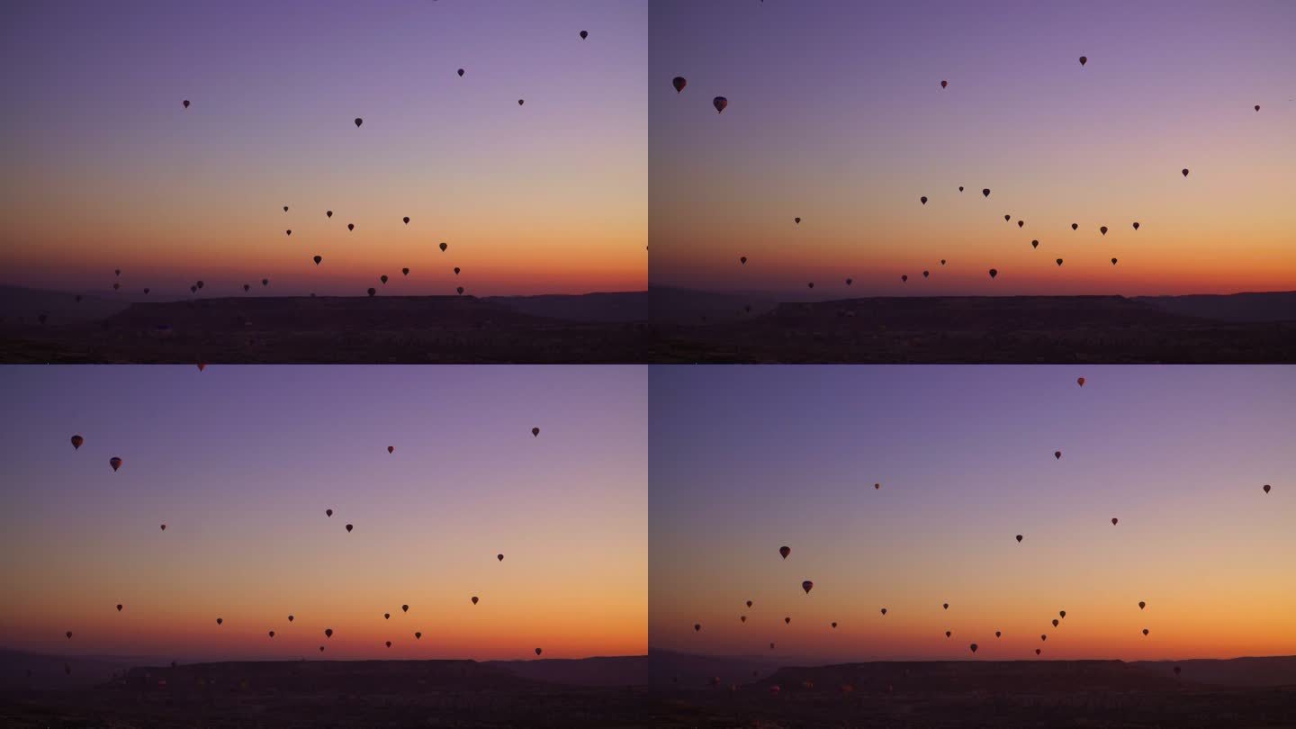 卡帕多西亚日出时热气球的日程表