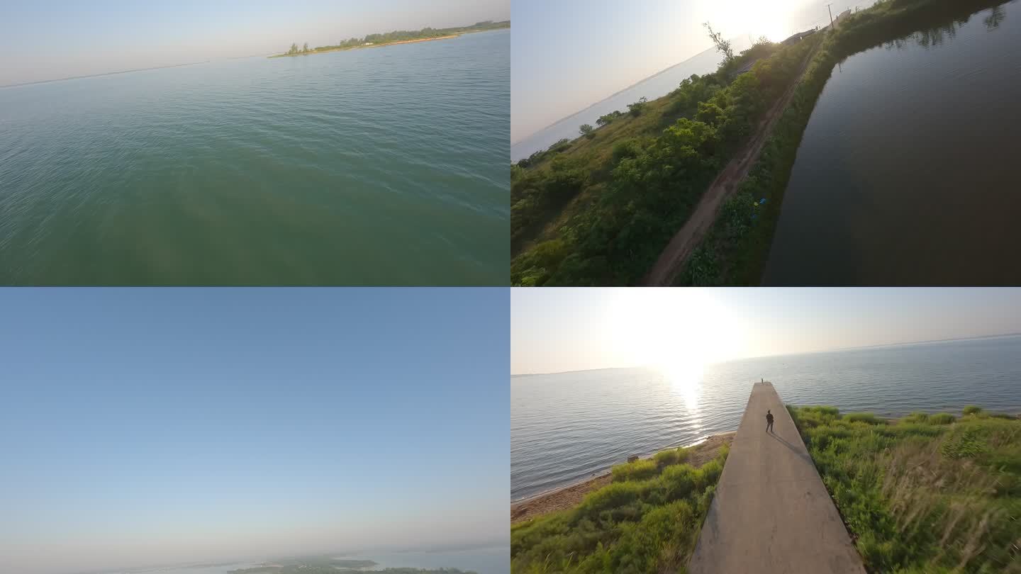 武汉梁子湖大汪附近最佳的看日出机位穿越机