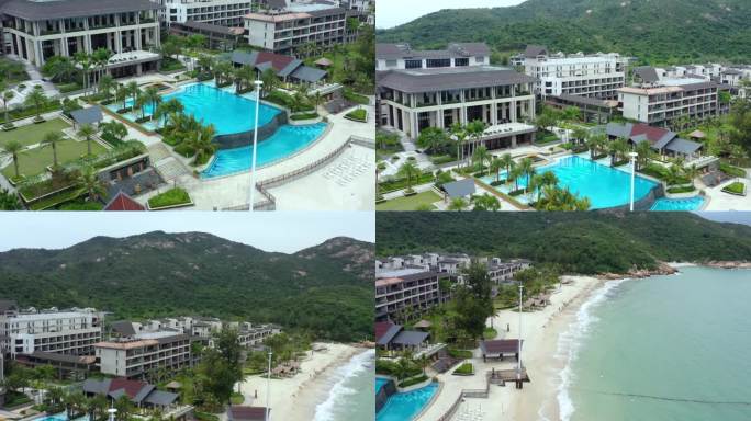 海浪、沙滩、桔钓沙莱华度假酒店