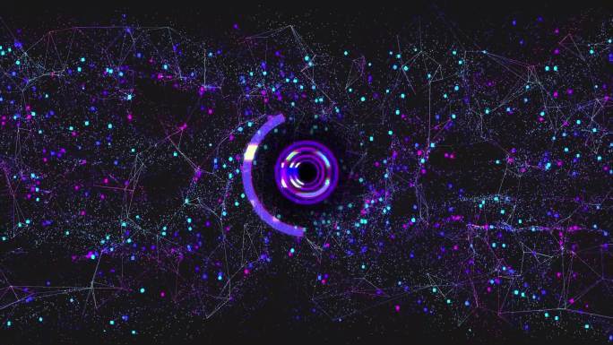 赛博风吸收能量的电子黑洞2560p