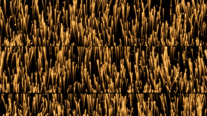 金色粒子线条生长投影背景8k