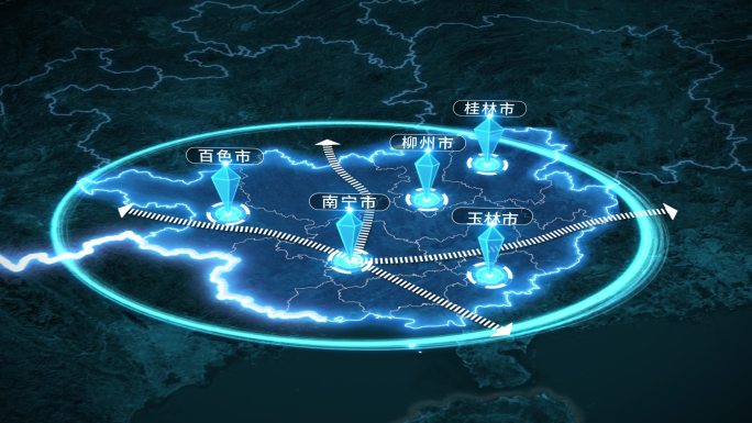 广西南宁科技地图辐射全国