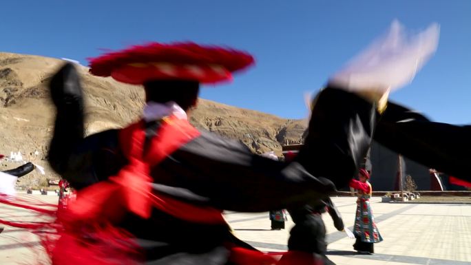 藏族舞蹈 民族风情 传统文化 朝圣