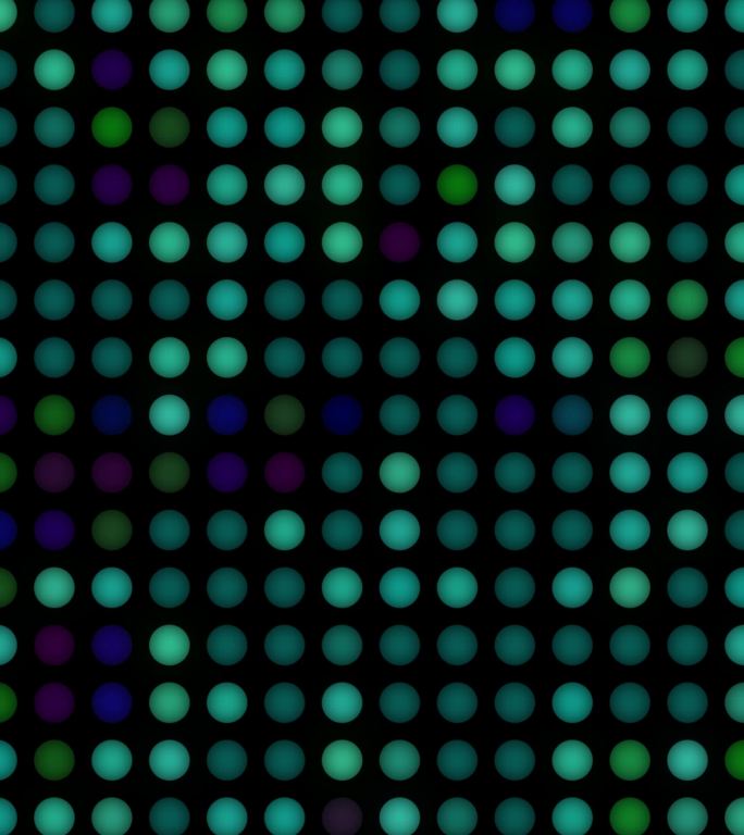 抽象多色led圆圈闪烁背景4k