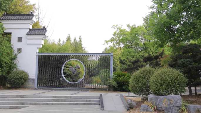 武汉硚口区园博园4K视频素材